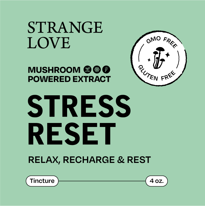 Stress Reset Mushroom Powered Drops for Better Balance | Tincture