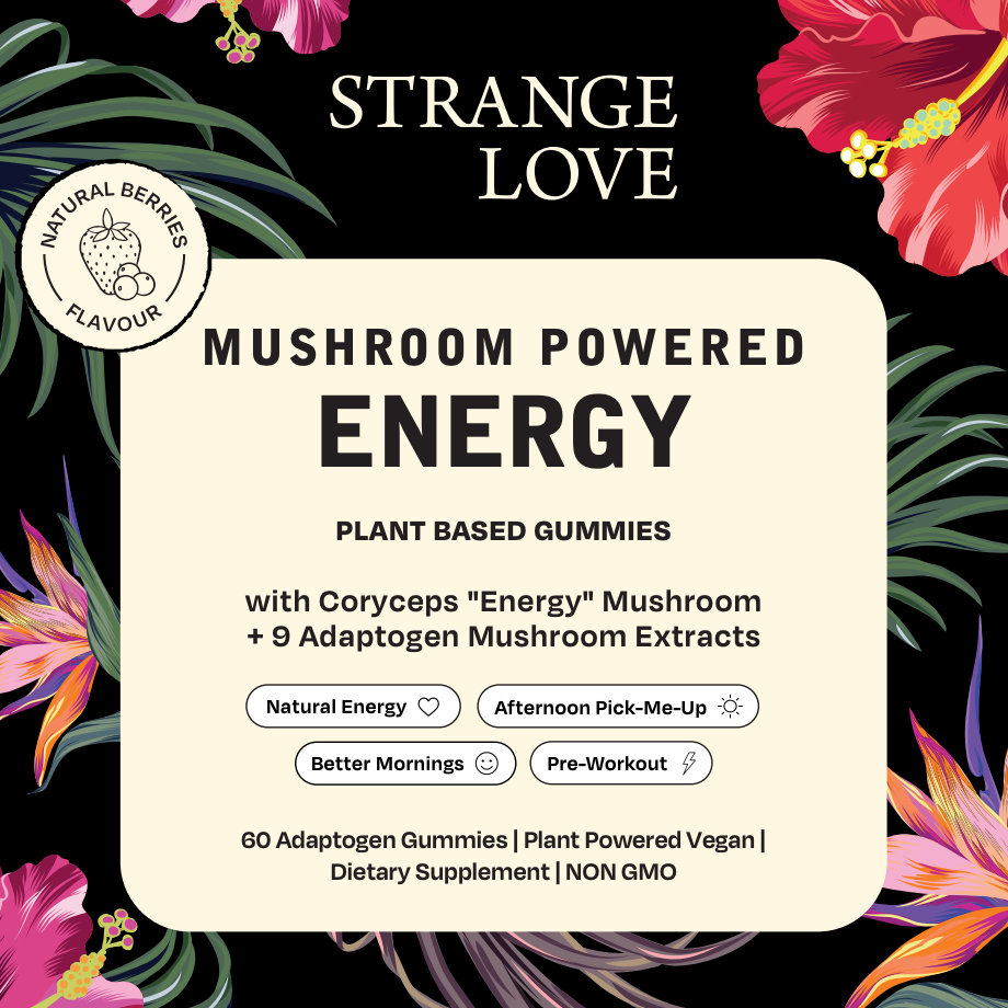 Mushroom Powered Energy Gummies for Endurance and Vitality