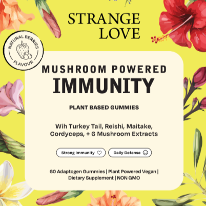 Mushroom Powered Immunity Gummies for Longevity and Anti-Aging